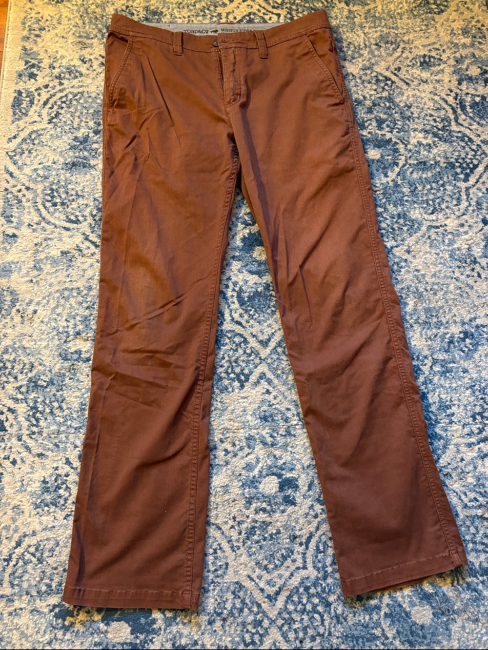 Toad&Co Mission Ridge Pant in Rust Brown